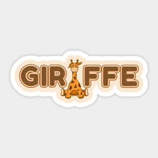 playfull giraffe Sticker